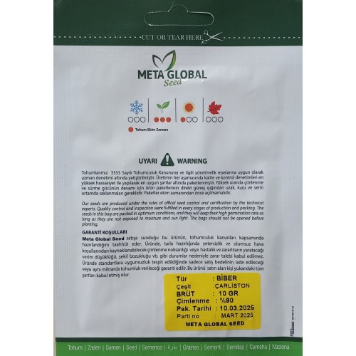 Meta Global Seed - Biber Çarliston 10 gr