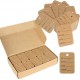 Kraft kağıdından 1000 adet hediye etiketi, 3,5 cm x 5 cm, etiket takı etiketleri, fiyat etiketleri, fiyat etiketleri için küçük el yapımı etiketler, asma etiketler, fiyat etiketleri