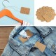 Kraft kağıdından 1000 adet hediye etiketi, 3,5 cm x 5 cm, etiket takı etiketleri, fiyat etiketleri, fiyat etiketleri için küçük el yapımı etiketler, asma etiketler, fiyat etiketleri