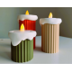 Minimalist yılbası mumluk (3lü) Minimalist yılbası mumluk (3lü)