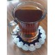 Bardak altlığı El yapımı örgü - Çap 10 cm-sarı-siyah-beyaz (4 lü paket) Bardak altlığı El yapımı örgü - Çap 10 cm-sarı-siyah-beyaz (4 lü paket)