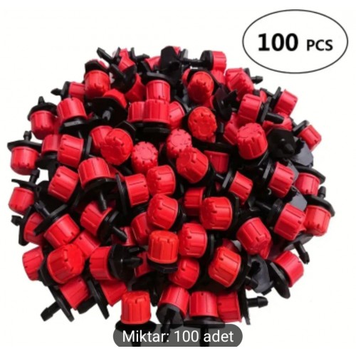 100 lü paket Ayarlanabilir Su Damlatıcı Başlıklı Sulama Sistemi Bahçe Sulama Damlalıkları, böcek 100 lü paket Ayarlanabilir Su Damlatıcı Başlıklı Sulama Sistemi Bahçe Sulama Damlalıkları, böcek