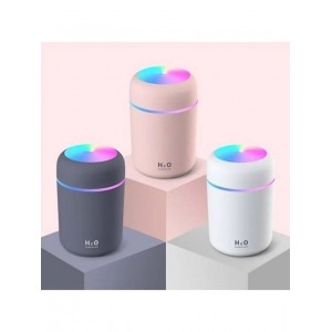 H2O Humidifier 300 ml Ulrasonik Hava Nemlendirici Buhar Makinesi ve Aroma Difüzörü H2O