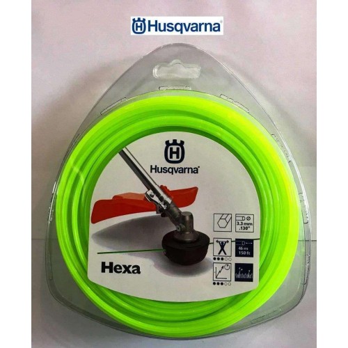 HUSQVARNA HEXA Misina 3,3 mm Altıgen Yeşil HUSQVARNA HEXA Misina 3,3 mm Altıgen Yeşil