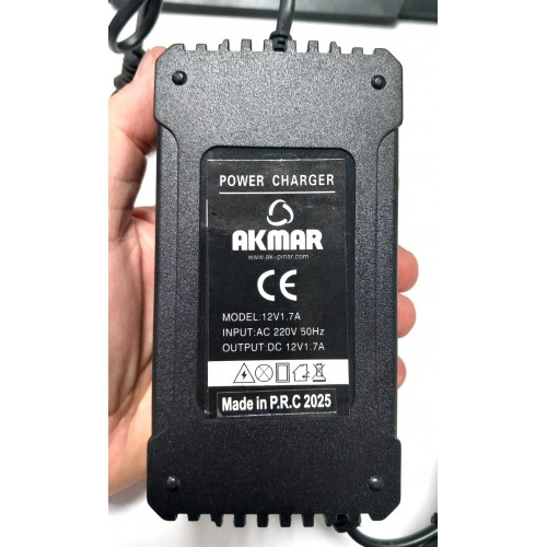 Akmar Akülü İlaçlama Pompası Şarj Aleti 12 VOLT - 1.7 AMPER