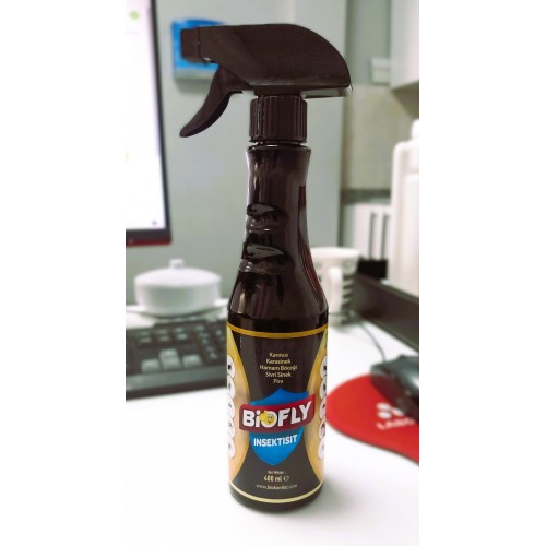 BioFly İnsektisit Karınca karasinek hamam böceği Pire etkili Haşere Öldürücü 400 ml