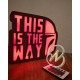 This the way RGB lightbox This the way RGB lightbox