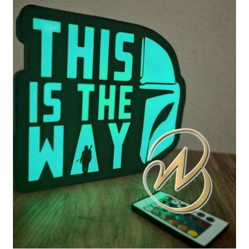 This the way RGB lightbox This the way RGB lightbox