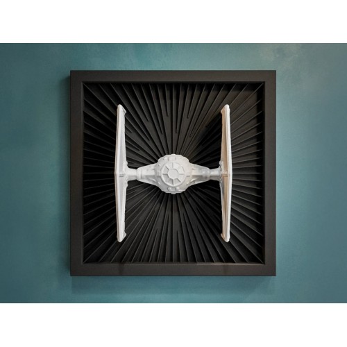 TIE Fighter - SW 3D Duvar Dekoru 20x20cm TIE Fighter - SW 3D Duvar Dekoru 20x20cm